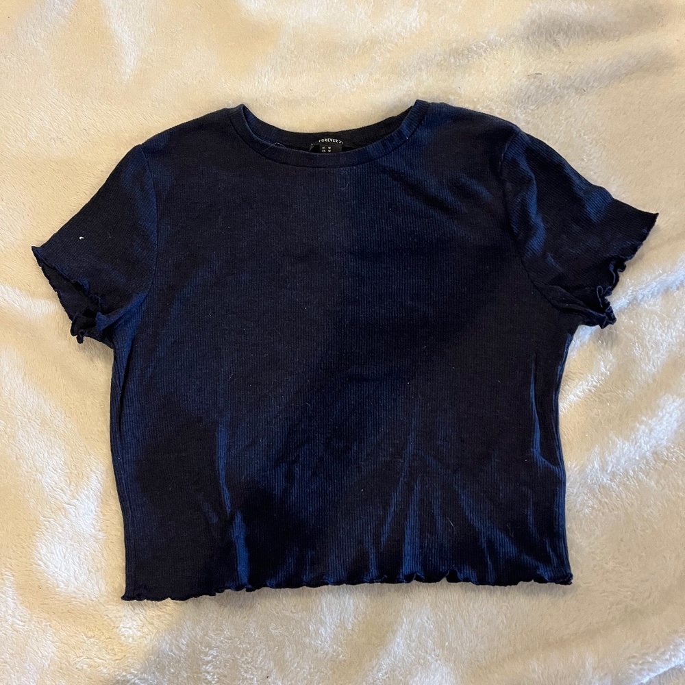 Forever 21 ruffled crop top